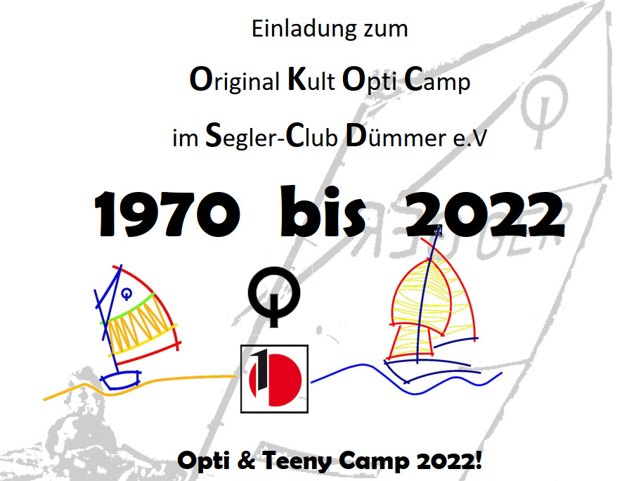 Einladung zum Original Kult Opti Camp im Segler-Club Dümmer e.V.